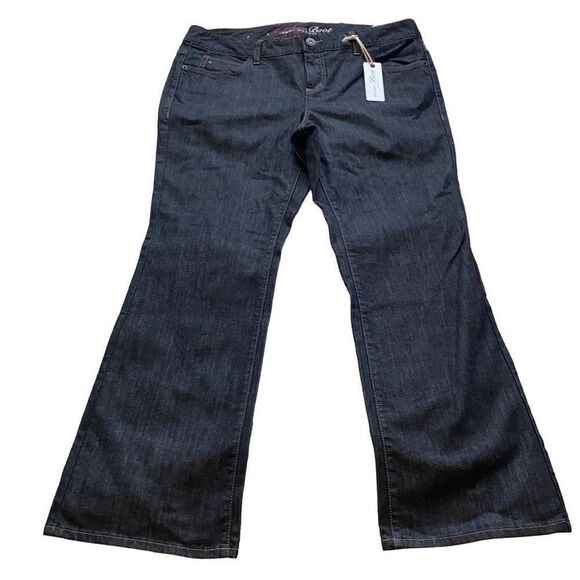 Tommy Hilfiger Y2K Deadstock NWT Freedom Bootcut Jeans Dark Wash Midrise Ladies - Picture 1 of 7